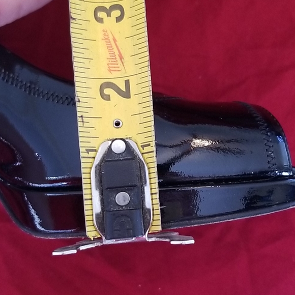 Stuart Weitzman Black Patent Peep Toe Heel - Picture 10 of 11